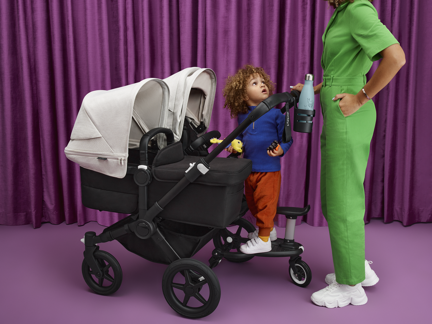 Bugaboo Donkey 5 DUO Forest Green Grey frame Коляска для погодок Трансформер