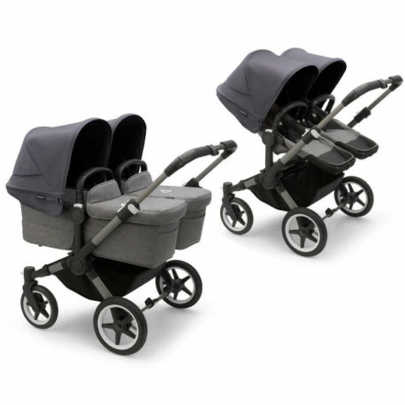 Bugaboo Donkey 5  Grey Melange Black frame Детская коляска Трансформер 2в1 (без капюшона)