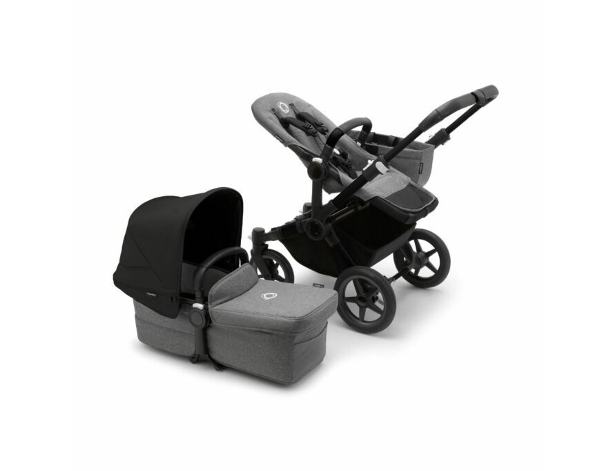 Bugaboo Donkey 5  Grey Melange Black frame Детская коляска Трансформер 2в1 (без капюшона)