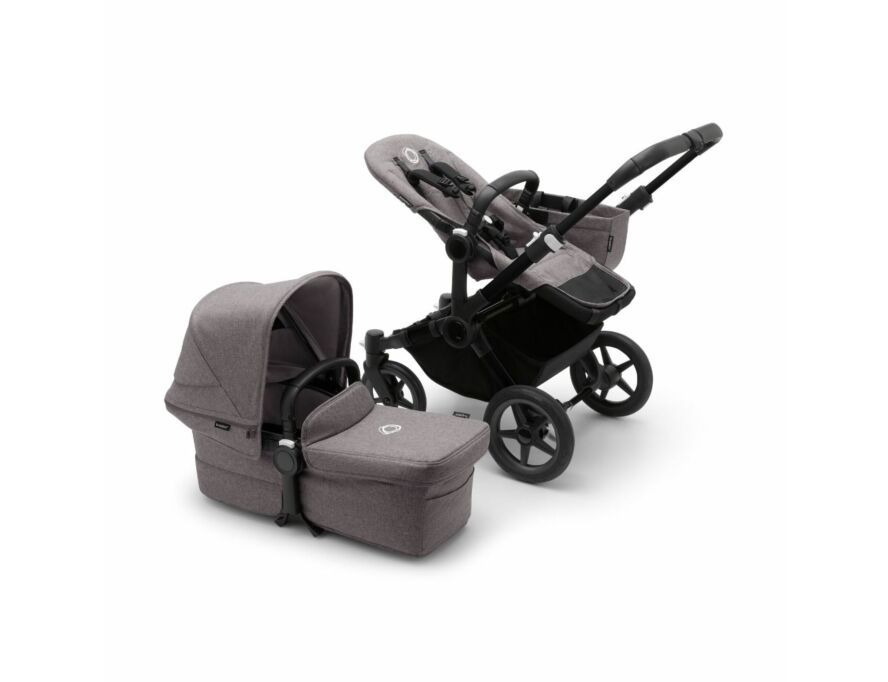 Bugaboo Donkey 5  Grey Melange Black frame Детская коляска Трансформер 2в1 (без капюшона)