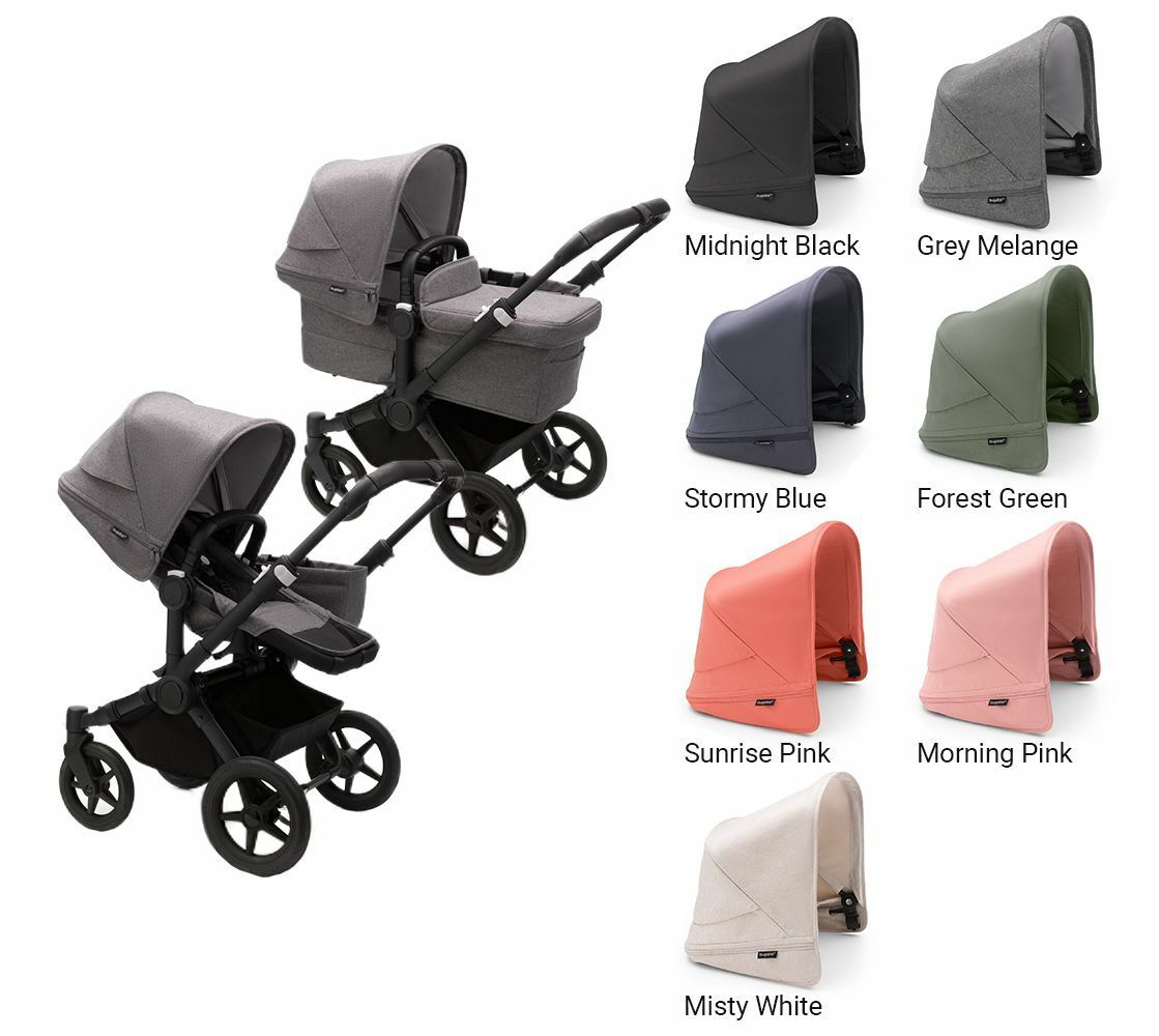 Bugaboo Donkey 5  Grey Melange Black frame Детская коляска Трансформер 2в1 (без капюшона)