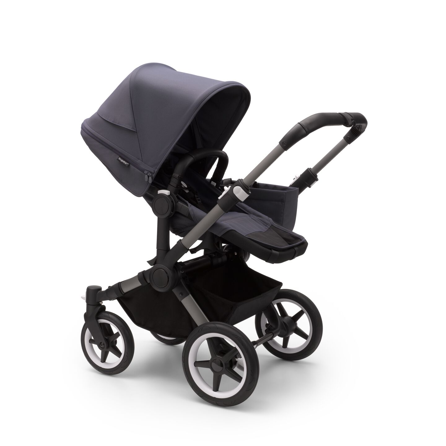 Bugaboo Donkey 5 Mono Stormy Blue Graphite frame Детская коляска Трансформер 2в1