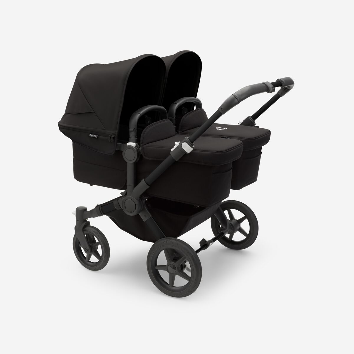 Bugaboo Donkey 5 TWIN Midnight black Black frame Dvīņu rati Transformeris 2in1