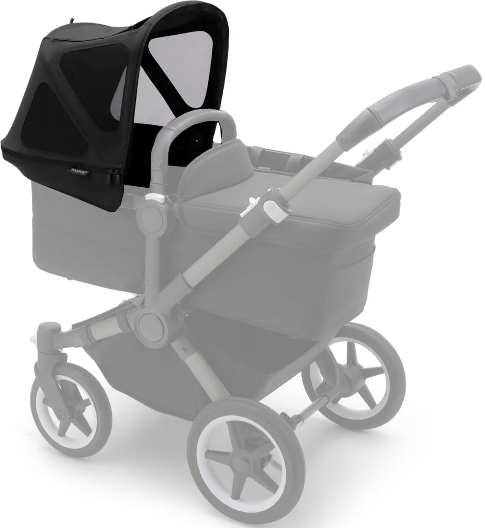 Bugaboo Donkey breezy Sun canopy Midnight black Jumtiņš ratiem