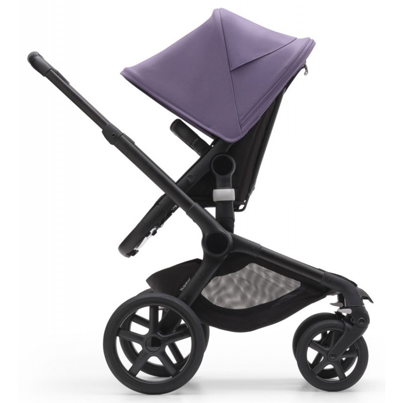 Bugaboo Fox 5 Midnight black Детская коляска 2в1 Черная рама + Kапюшон Astro Purple