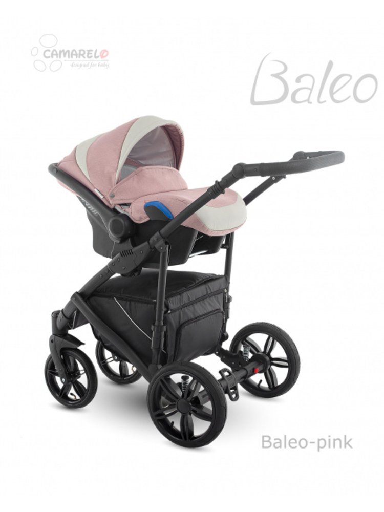 Camarelo Baleo BA-pink Bērnu rati 3in1