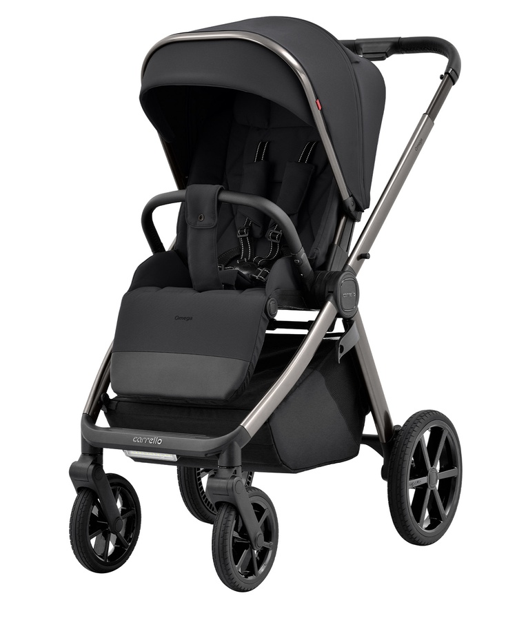 Carrello Omega 2024 2in1 Absolute Black Детская коляска