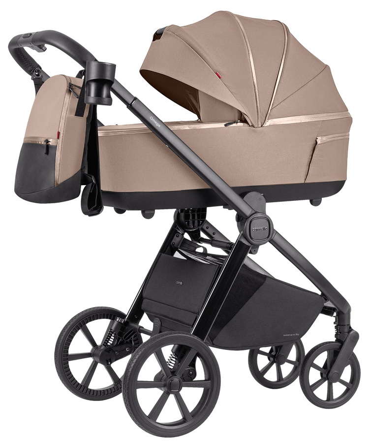 Carrello Omega Plus CRL-6540/1 2024 2in1 Asteroid Beige Bērnu rati