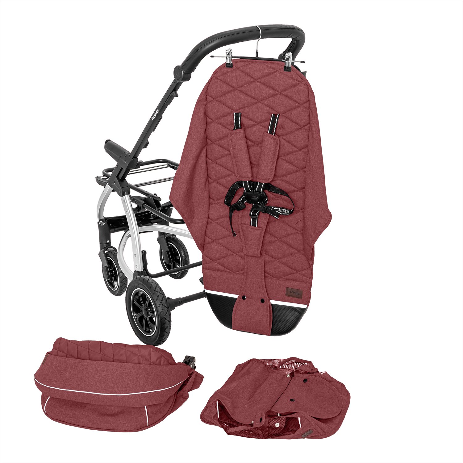 Carrello Vista Air Ruby Red Детская коляска 2 в 1