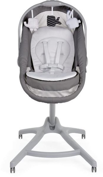 Chicco Baby Hug Air 4in1 Dark Grey Bērnu šūpuļkrēsliņš-Gulta