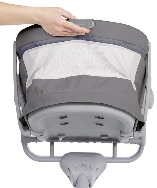 Chicco Baby Hug Air 4in1 Dark Grey Bērnu šūpuļkrēsliņš-Gulta