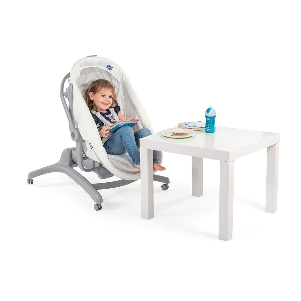 Chicco Baby Hug Air 4in1 White Snow Колыбель Качалка Стульчик 4в1