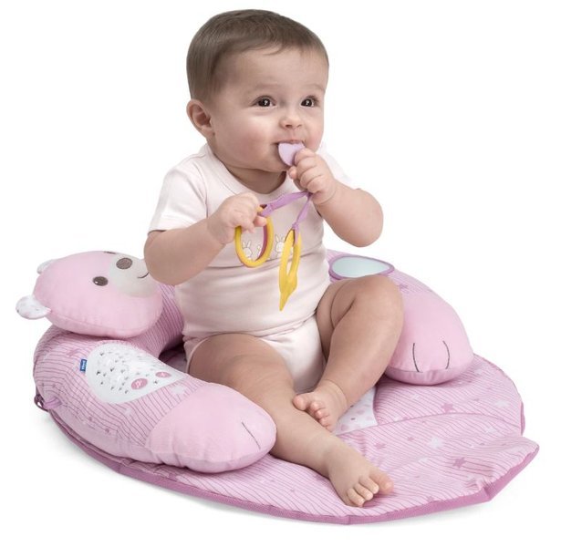 Chicco FIRST DREAMS Pink Ligzdiņa — Paklājs + Spilvens — Pakaviņš