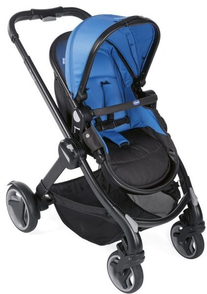 Chicco Fully Power Blue Детская коляска-трансформер 2 в 1