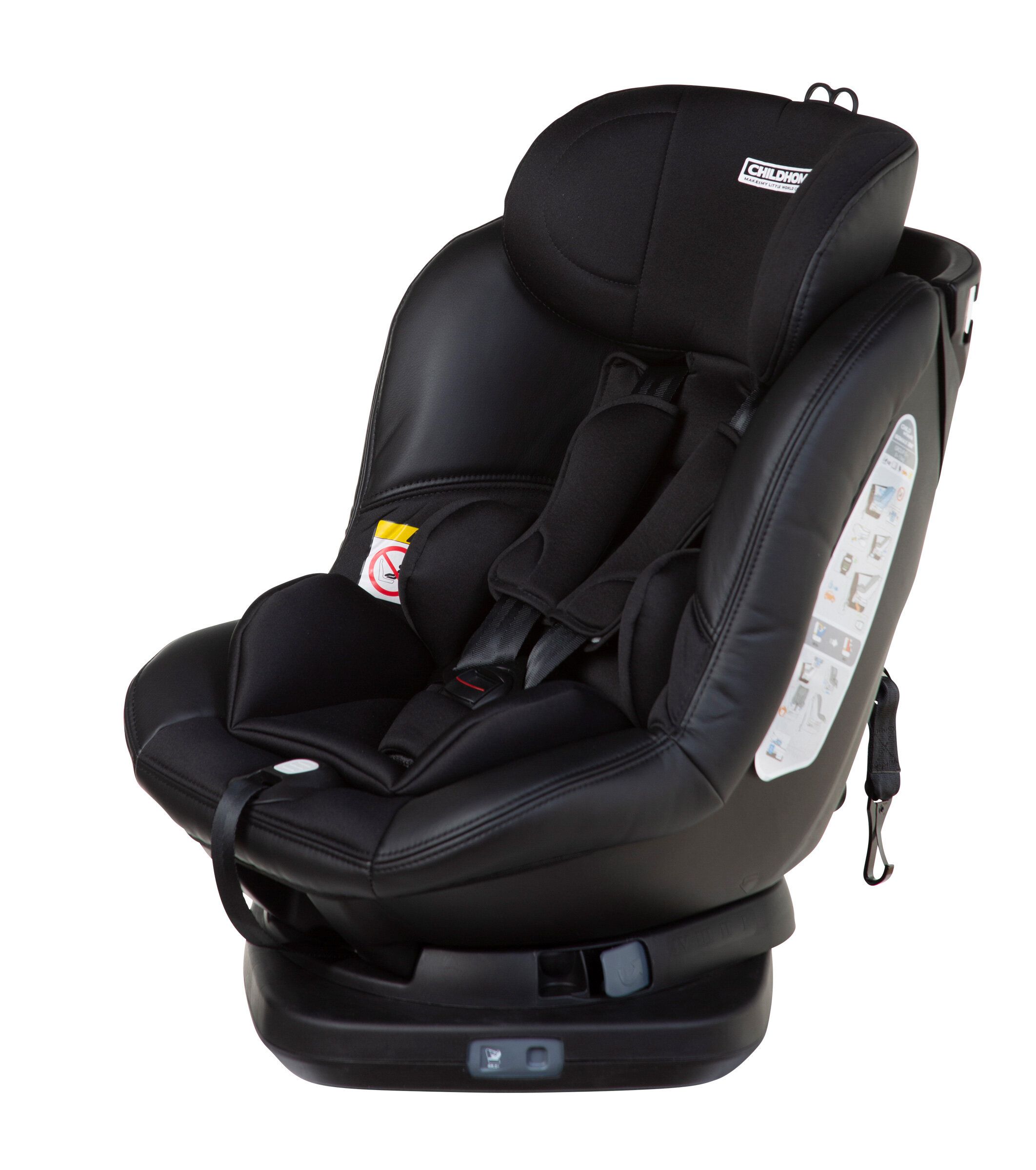 Childhome Isomax 360 Black Leather Детское автокресло 9-18 кг