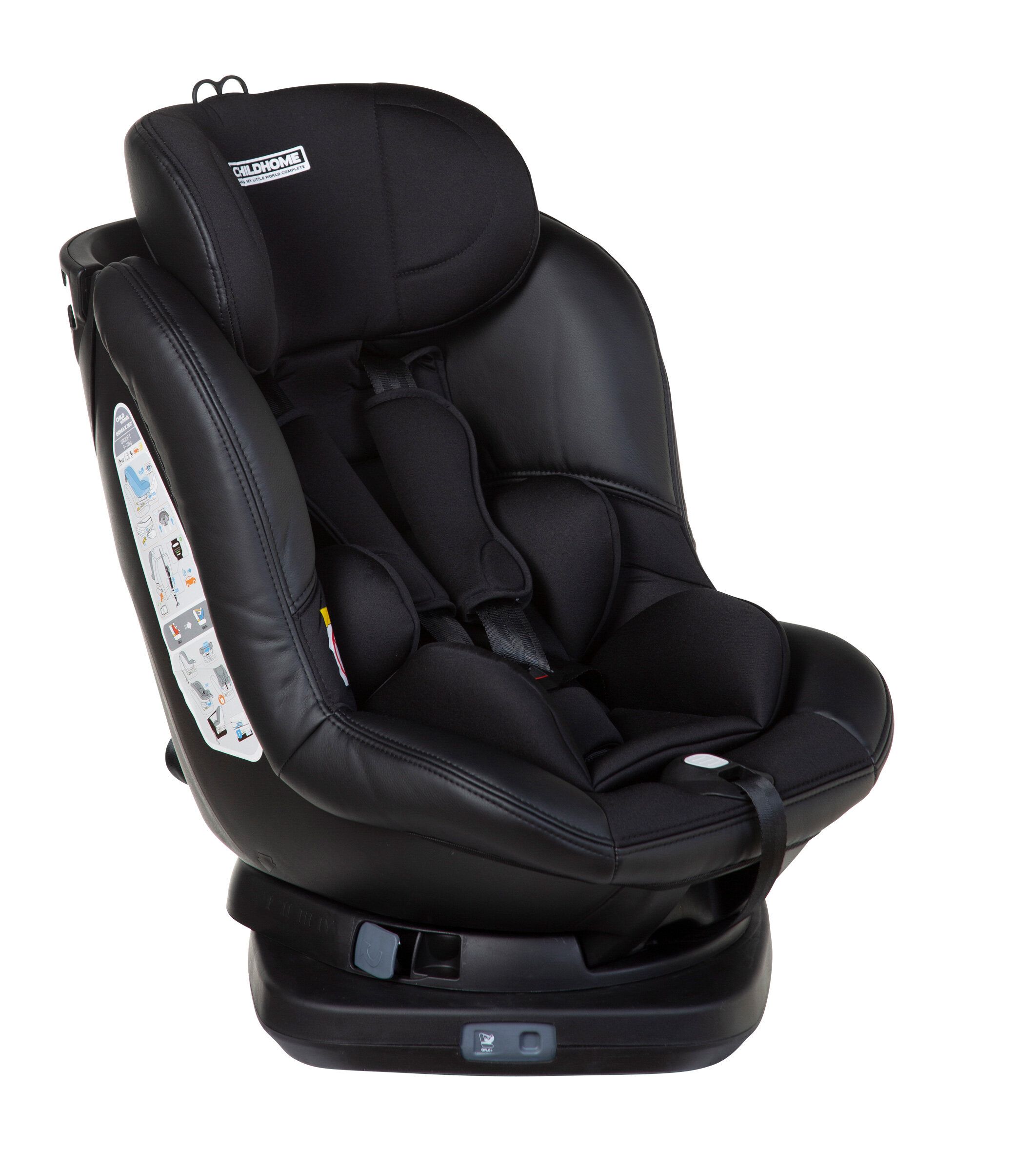 Childhome Isomax 360 Black Leather Детское автокресло 9-18 кг