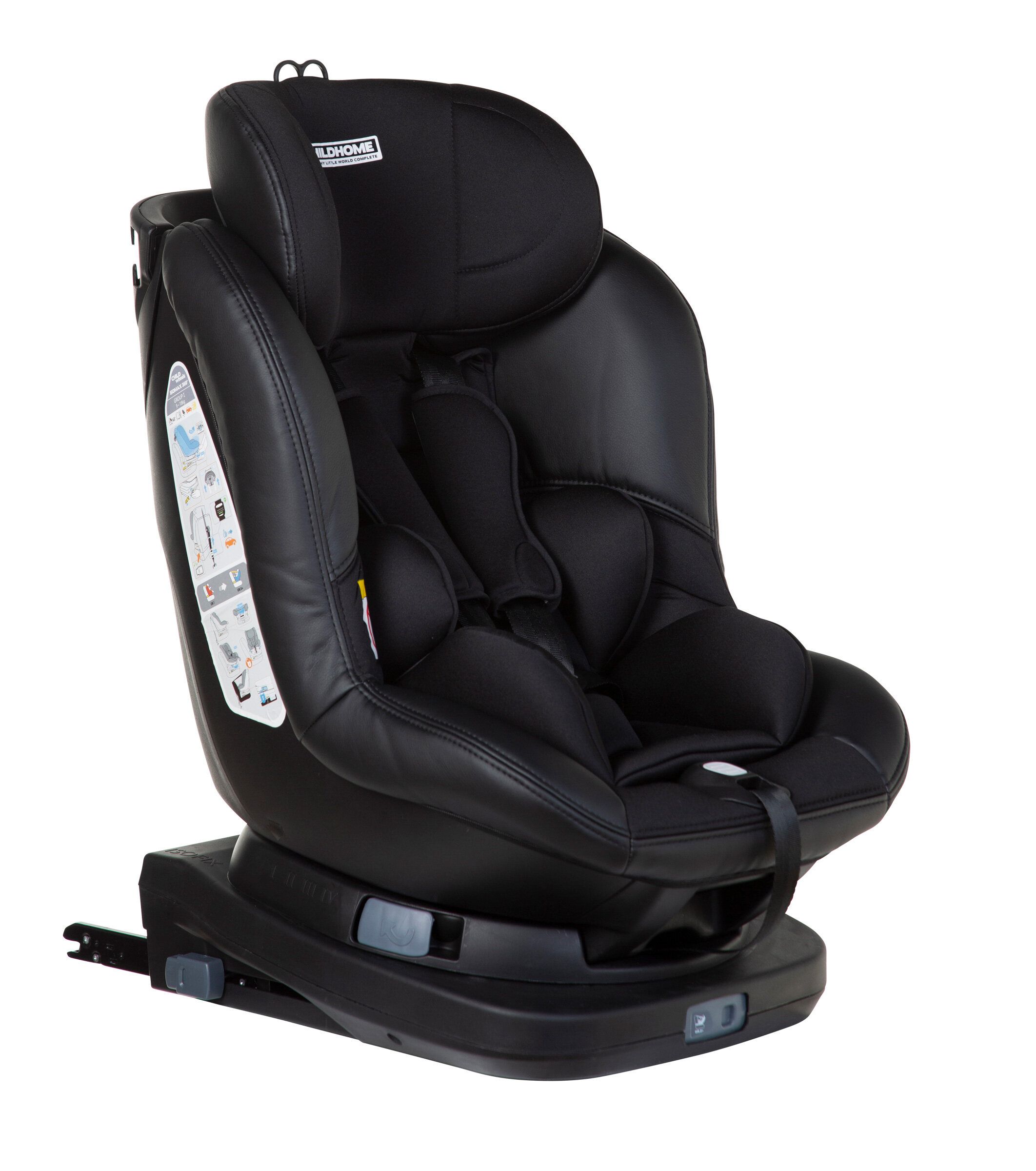 Childhome Isomax 360 Black Leather Детское автокресло 9-18 кг