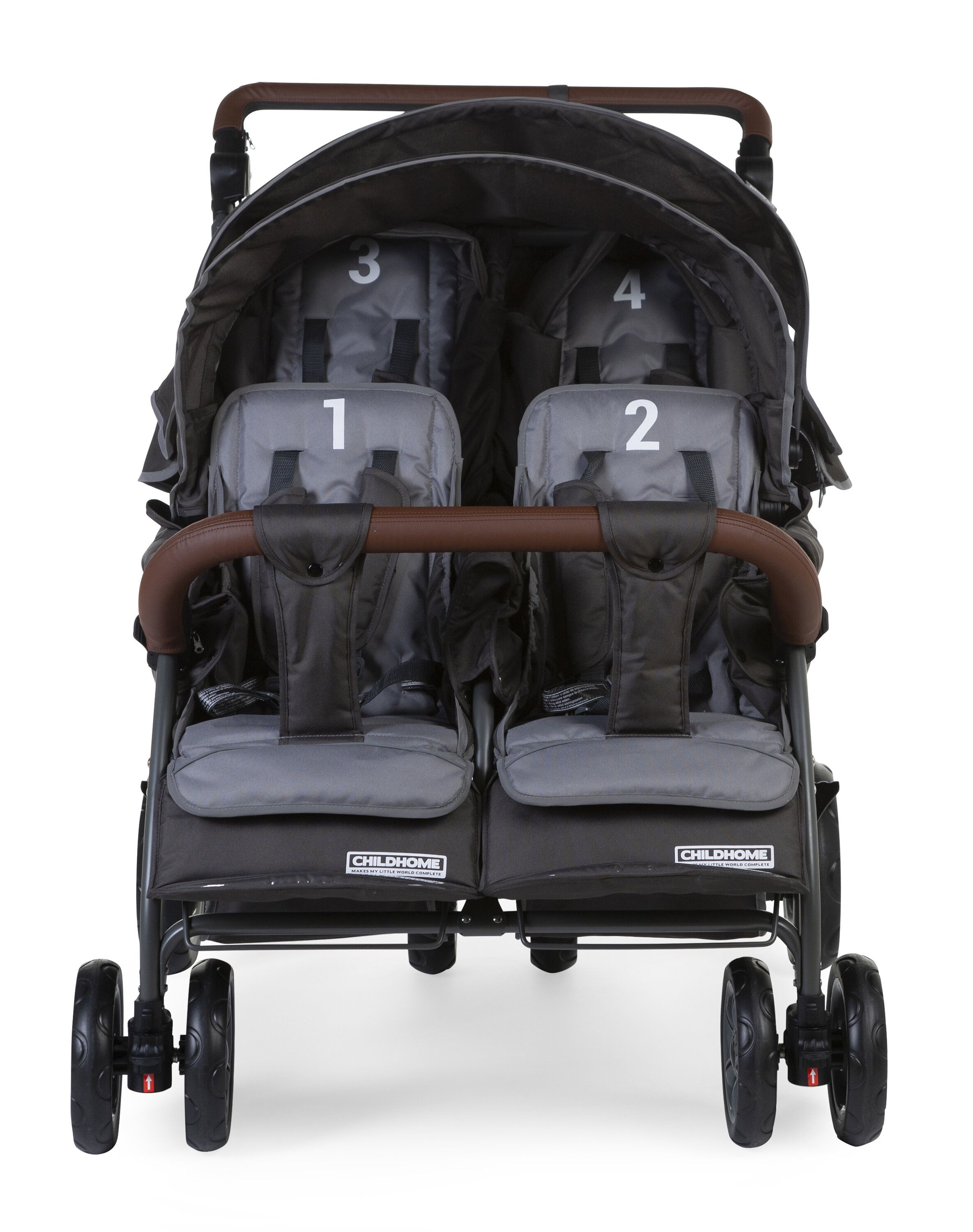 Childhome Quadruple Anthracite Детская коляска четырехместная