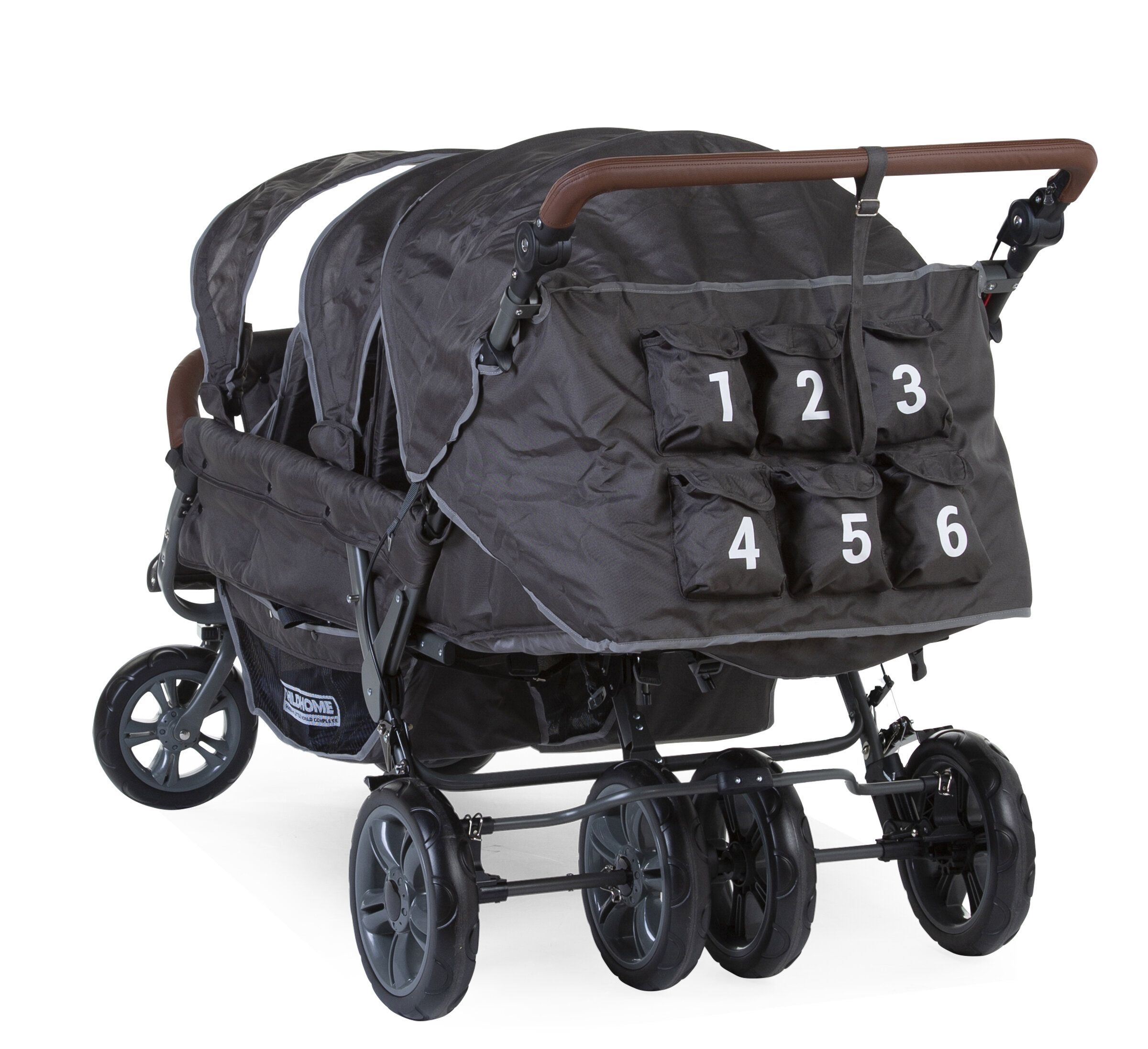 Childhome Sixseater Autobrake Anthracite Детская коляска Шестиместная