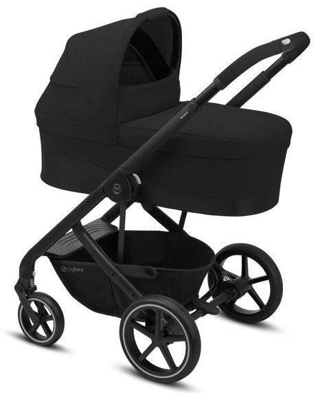 Cybex Balios S Lux Deep Black + Aton B2 I-Size + Cybex One base Bērnu rati 4in1