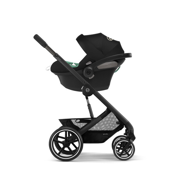 Cybex Balios S Lux Moon Black + Aton S2 I-Size Детская коляска 3 в 1