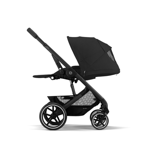 Cybex Balios S Lux Moon Black + Aton S2 I-Size Детская коляска 3 в 1