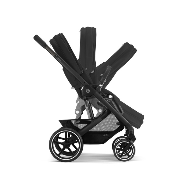 Cybex Balios S Lux Moon Black + Aton S2 I-Size Детская коляска 3 в 1