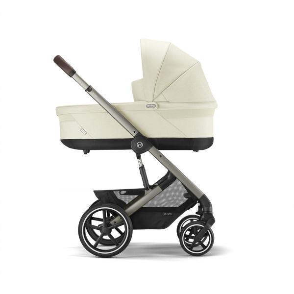 Cybex Balios S Lux Seashell Beige + Aton S2 I-Size Детская коляска 3 в 1