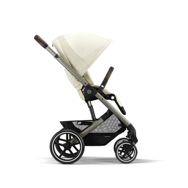 Cybex Balios S Lux Seashell Beige + Aton S2 I-Size Детская коляска 3 в 1