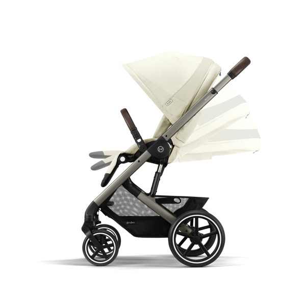 Cybex Balios S Lux Seashell Beige + Aton S2 I-Size Детская коляска 3 в 1