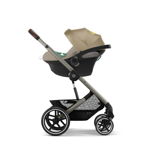 Cybex Balios S Lux Seashell Beige + Aton S2 I-Size Детская коляска 3 в 1