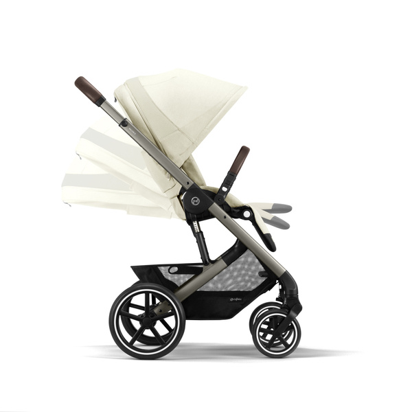 Cybex Balios S Lux Seashell Beige + Aton S2 I-Size Детская коляска 3 в 1