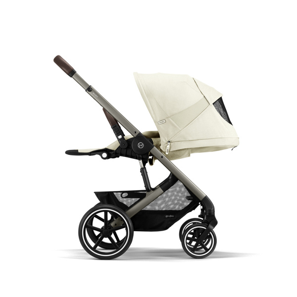 Cybex Balios S Lux Seashell Beige + Aton S2 I-Size Детская коляска 3 в 1