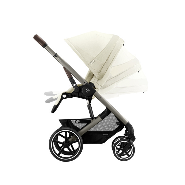 Cybex Balios S Lux Seashell Beige + Aton S2 I-Size Детская коляска 3 в 1