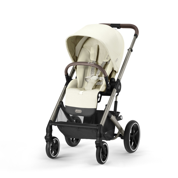 Cybex Balios S Lux Seashell Beige + Aton S2 I-Size Детская коляска 3 в 1