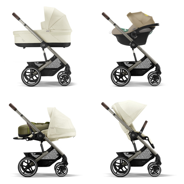 Cybex Balios S Lux Seashell Beige Pastaigu rati