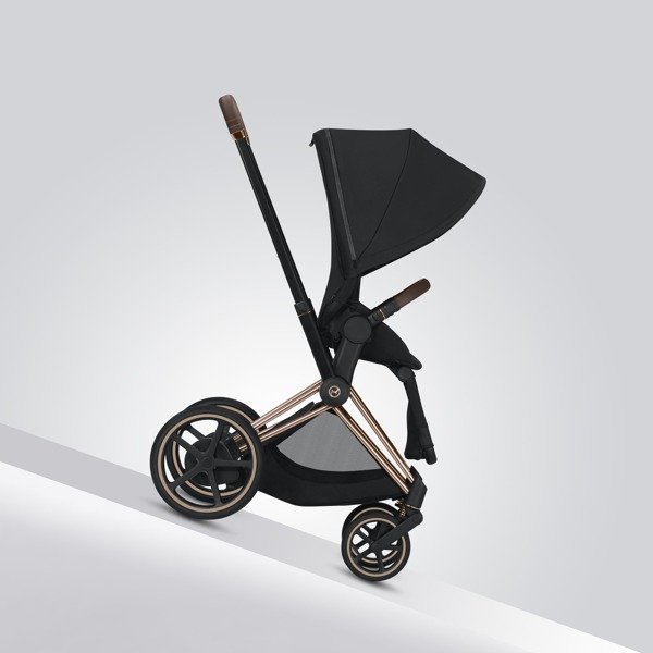 Cybex e-Priam Autumn Gold Chrome black frame Pastaigu rati