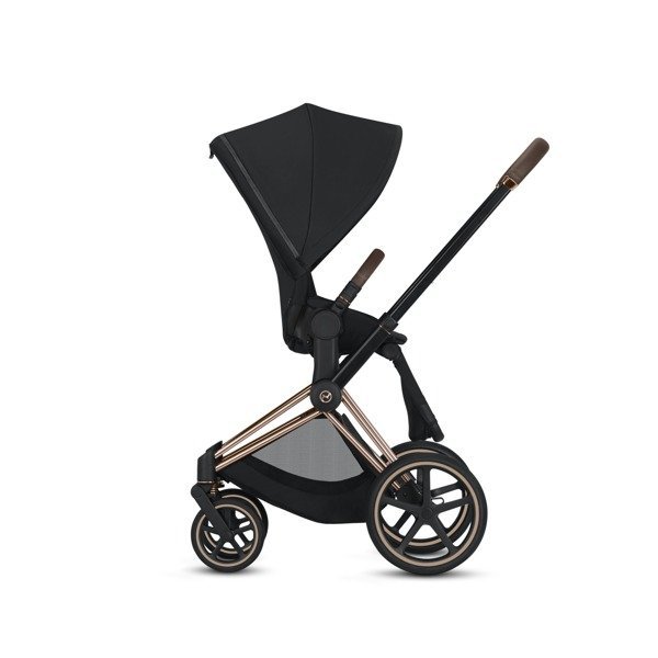 Cybex e-Priam Dark Navy Eco/ Conscious Rosegold frame Pastaigu rati