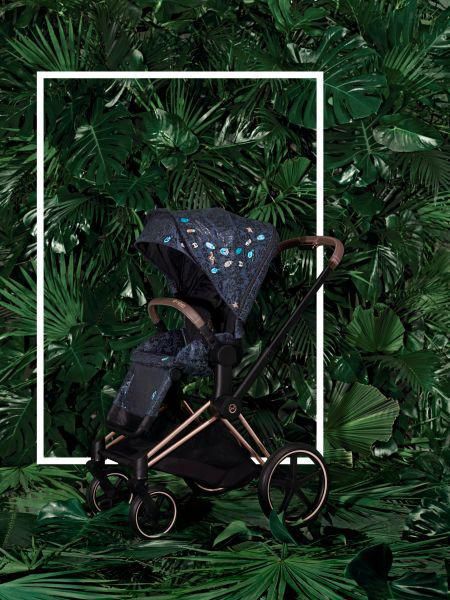 Cybex e-Priam Jewels of Nature Chrome black frame Детская коляска 4 в 1