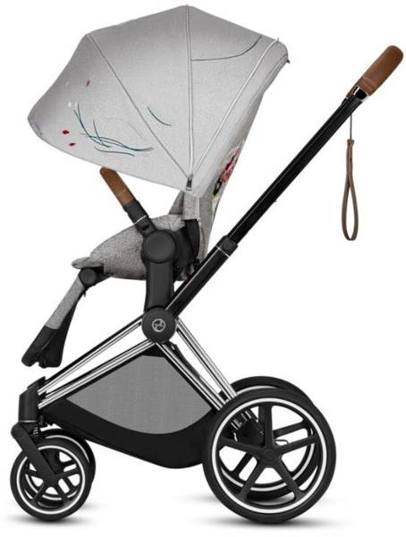 Cybex e-Priam Koi Crystallized Chrome black frame Pastaigu rati