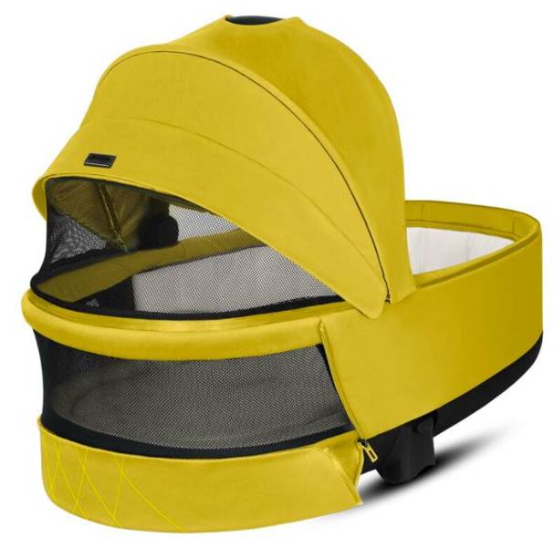 Cybex e-Priam Mustard Yellow Chrome black frame Коляска с Люлькой