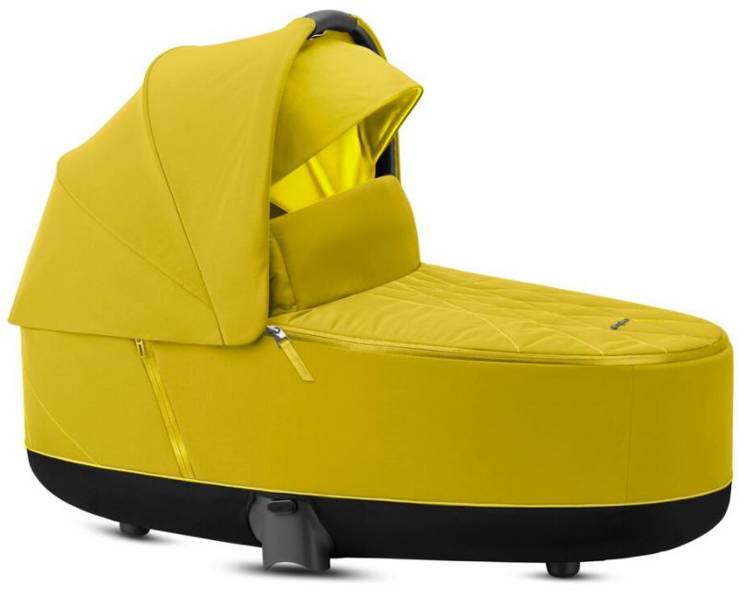 Cybex e-Priam Mustard Yellow Chrome black frame Коляска с Люлькой