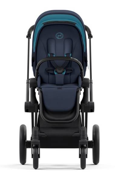 Cybex e-Priam Nautical Blue Matt black frame Детская коляска 4 в 1