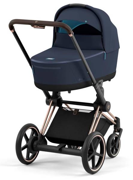 Cybex e-Priam Nautical Blue Rosegold frame Bērnu rati 4in1