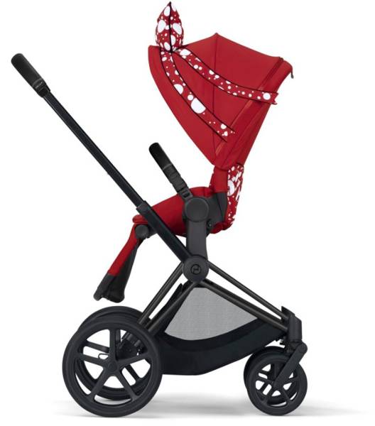 Cybex e-Priam Petticoat by Jeremy Scott Chrome black frame Pastaigu rati