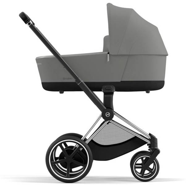 Cybex e-Priam Soho Grey Chrome black frame Коляска с Люлькой