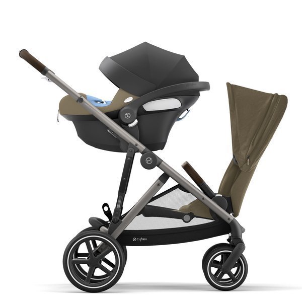 Cybex Gazelle S Classic Beige + Aton M I-Size Dvīņu rati