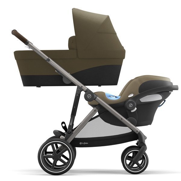 Cybex Gazelle S Classic Beige + Aton M I-Size Dvīņu rati