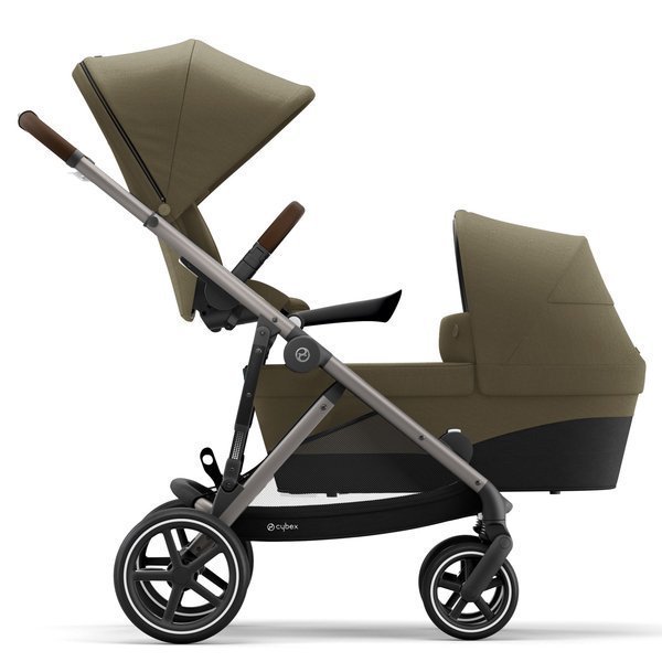 Cybex Gazelle S Classic Beige + Aton M I-Size Dvīņu rati