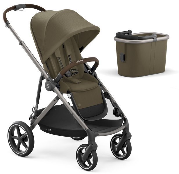 Cybex Gazelle S Classic Beige + Aton M I-Size Dvīņu rati